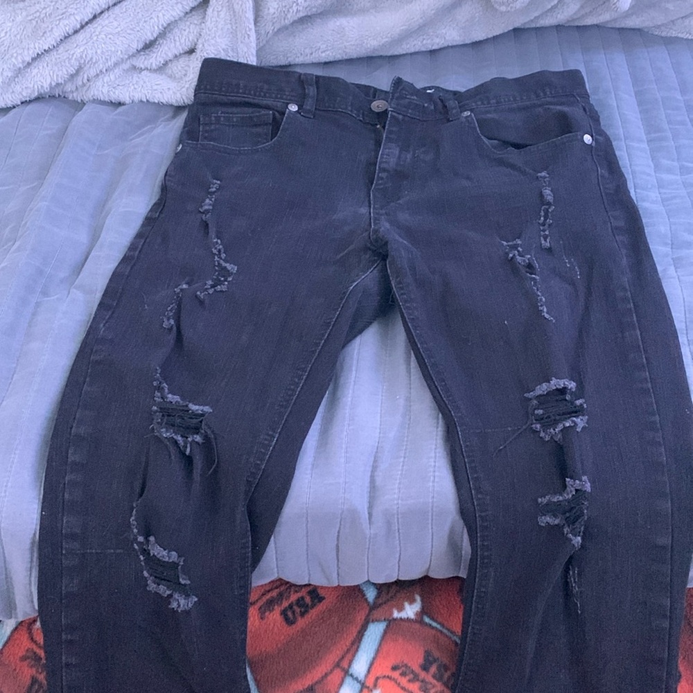 Black true luck pants